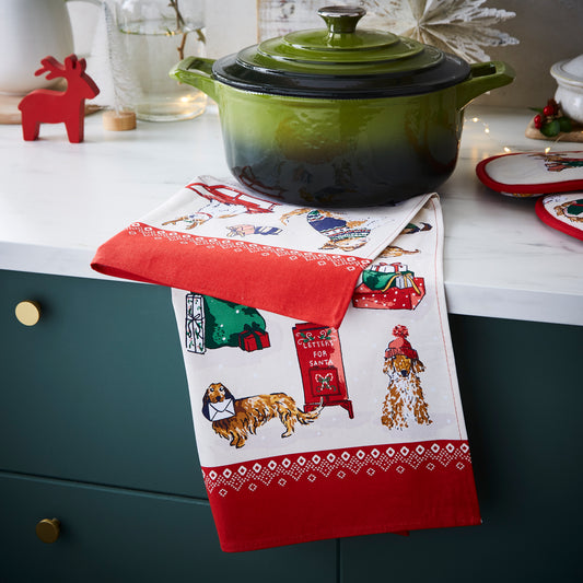 Merry Mutts Tea Towel