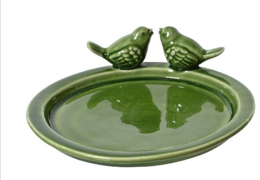 Bird Bath with Two Birds