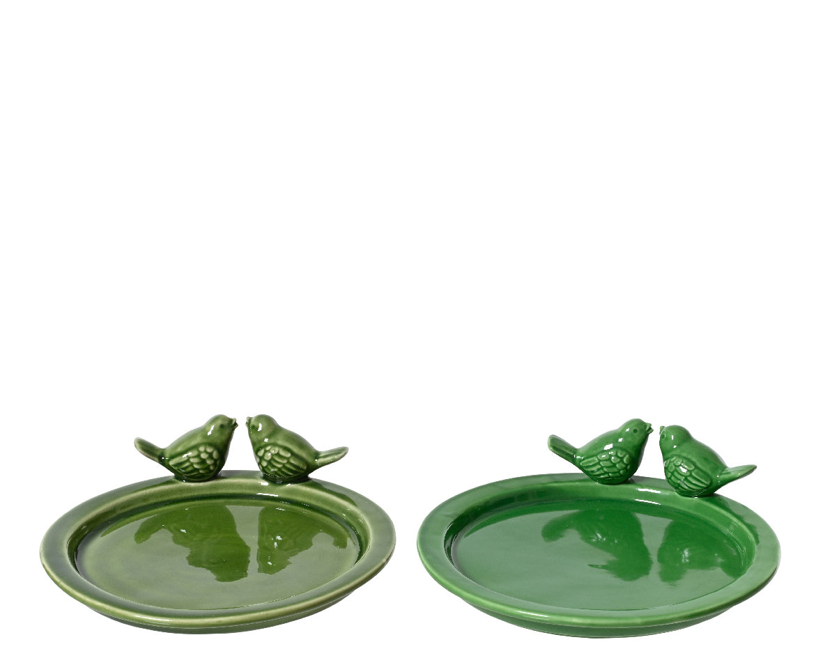 Bird Bath with Two Birds