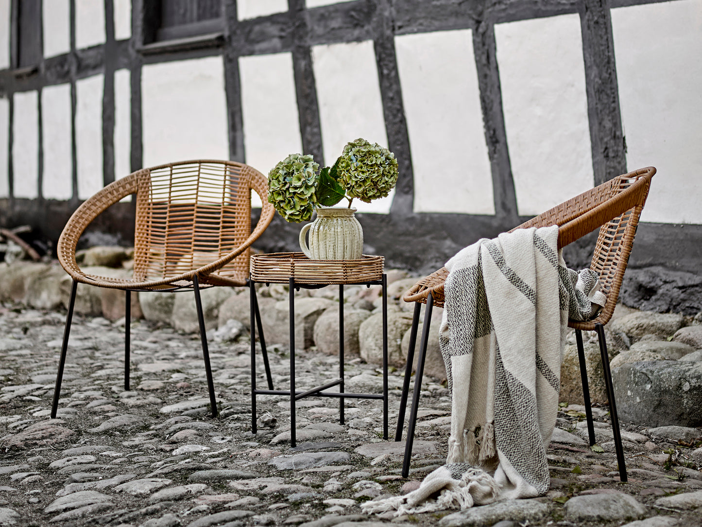 Fidan Green Recycled Cotton Throw