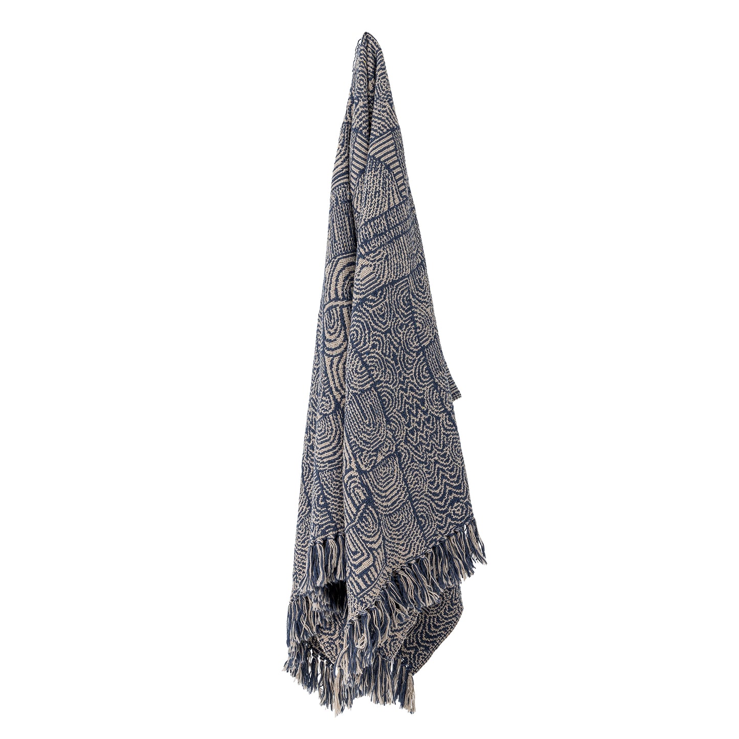 Bresso Blue Recycled Cotton Throw
