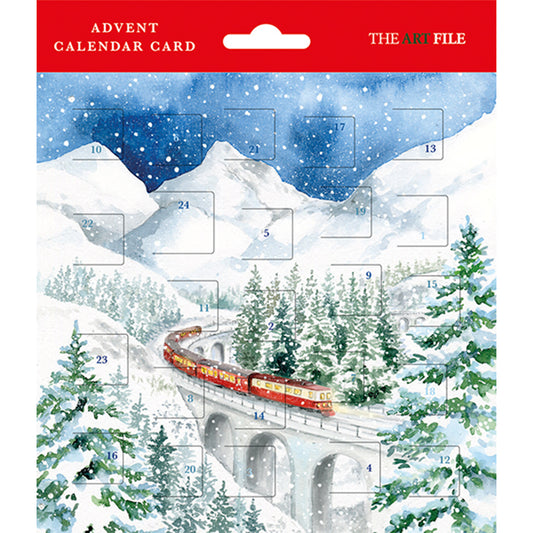 Alpine Train Advent Card