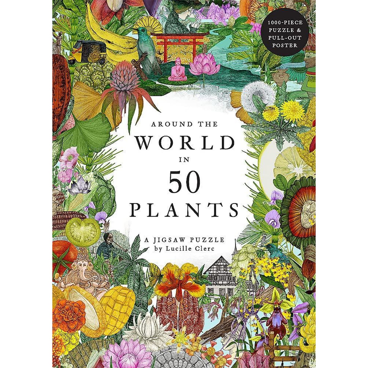 Around the World in 50 Plants - 1000 piece jigsaw puzzle