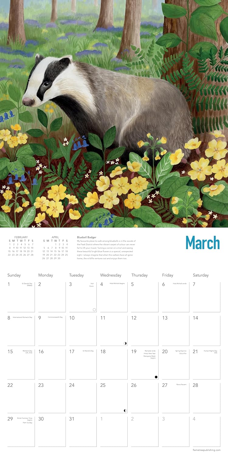 Bex Parkin: Wildlife Calendar 2026