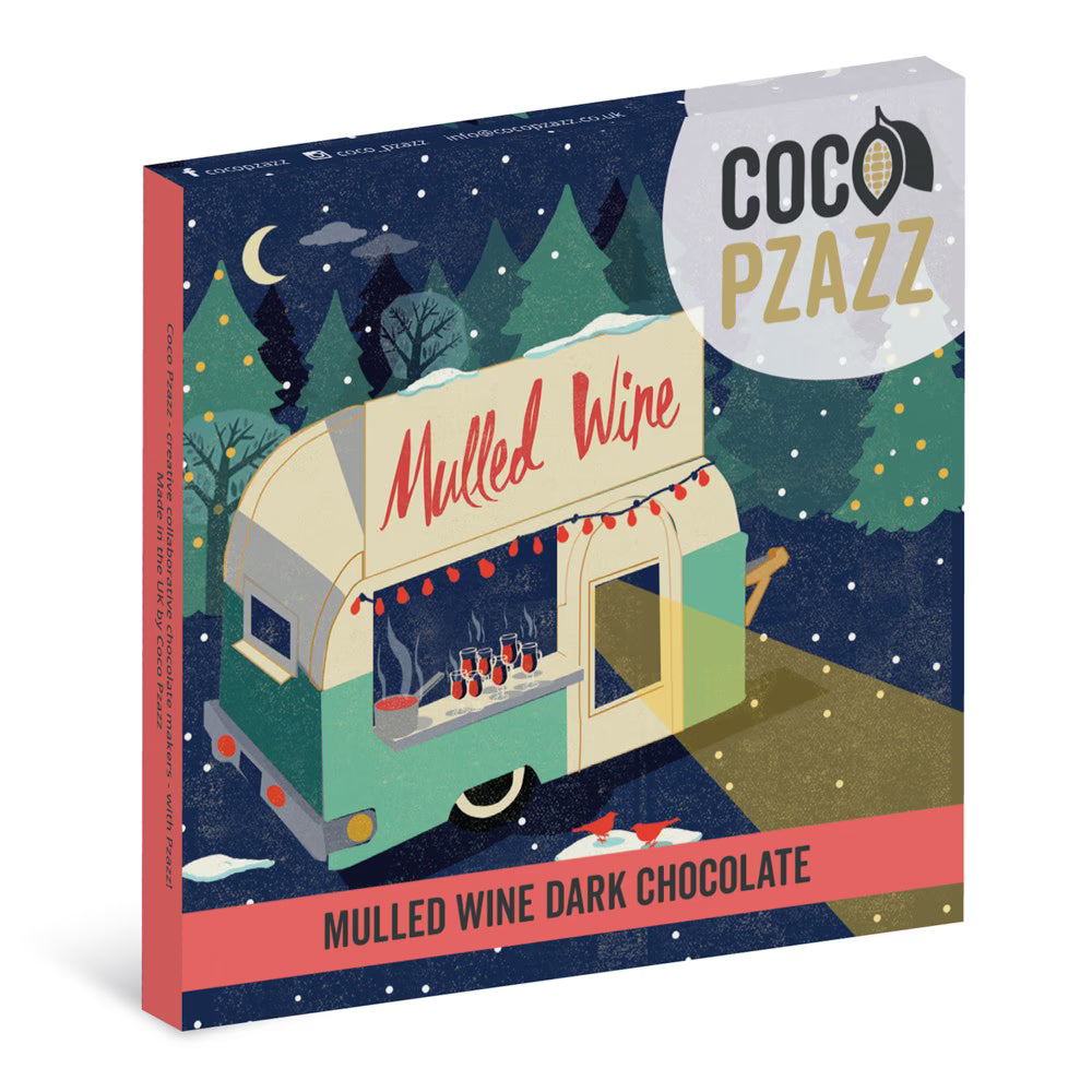 Coco Pzazz Mulled Wine Dark Chocolate 80g