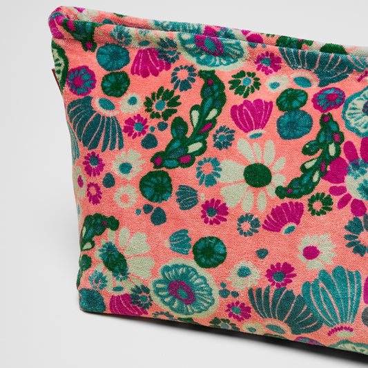 Velvet Washbag - Molly Coral