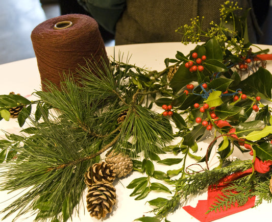 Making Christmas Wreaths