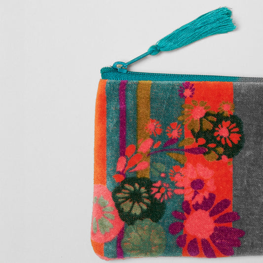 Small Velvet Pouch - Dundee Orange