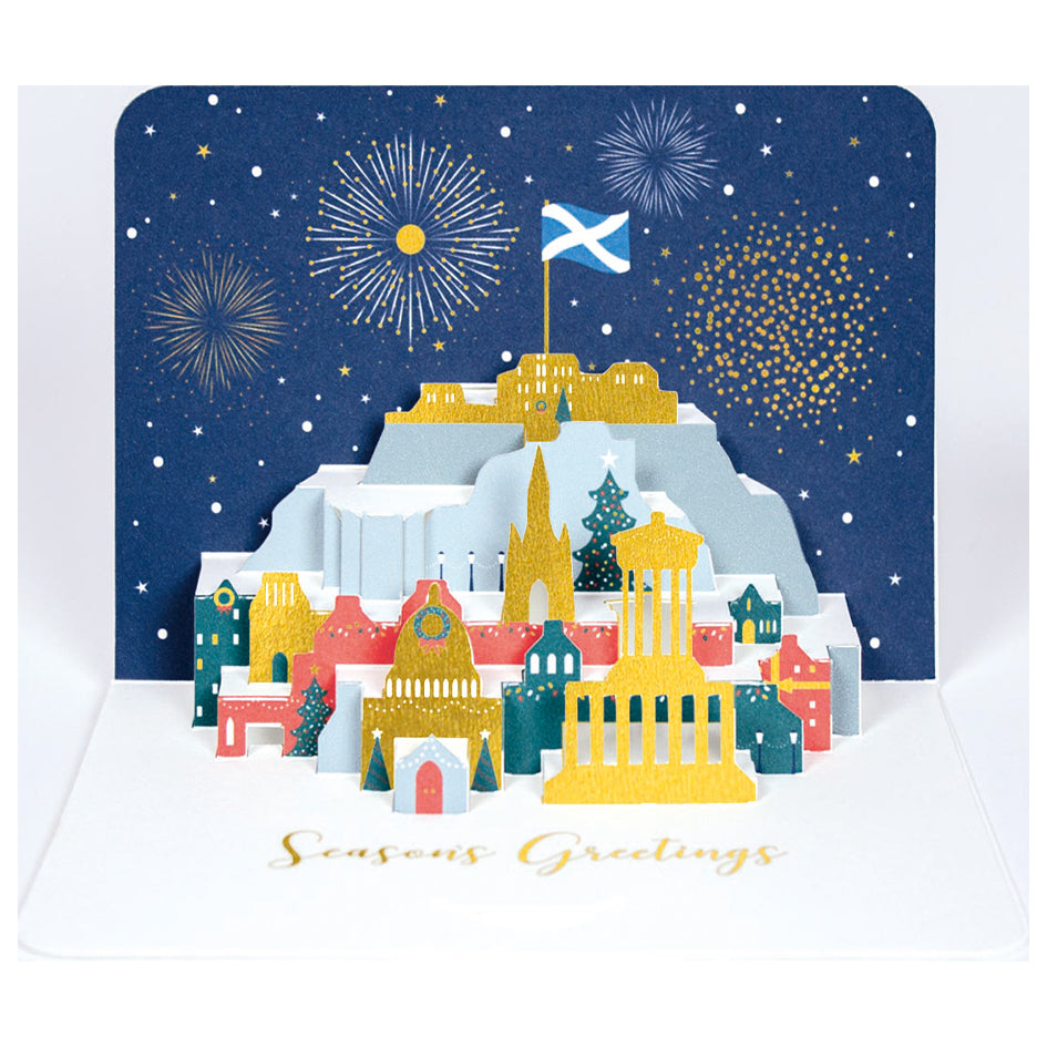 Edinburgh Skyline 3D Christmas Card