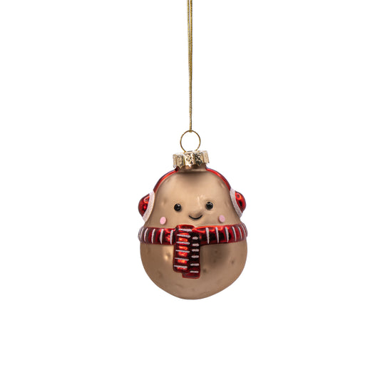Happy Potato with Scarf Bauble