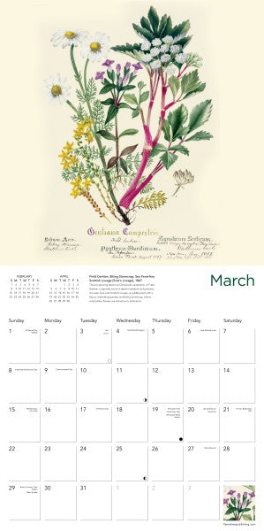Royal Botanic Garden Edinburgh 2026 Wall Calendar