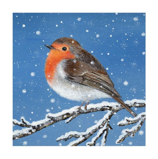 Robin in the Snow Christmas Cards - Pack of 8