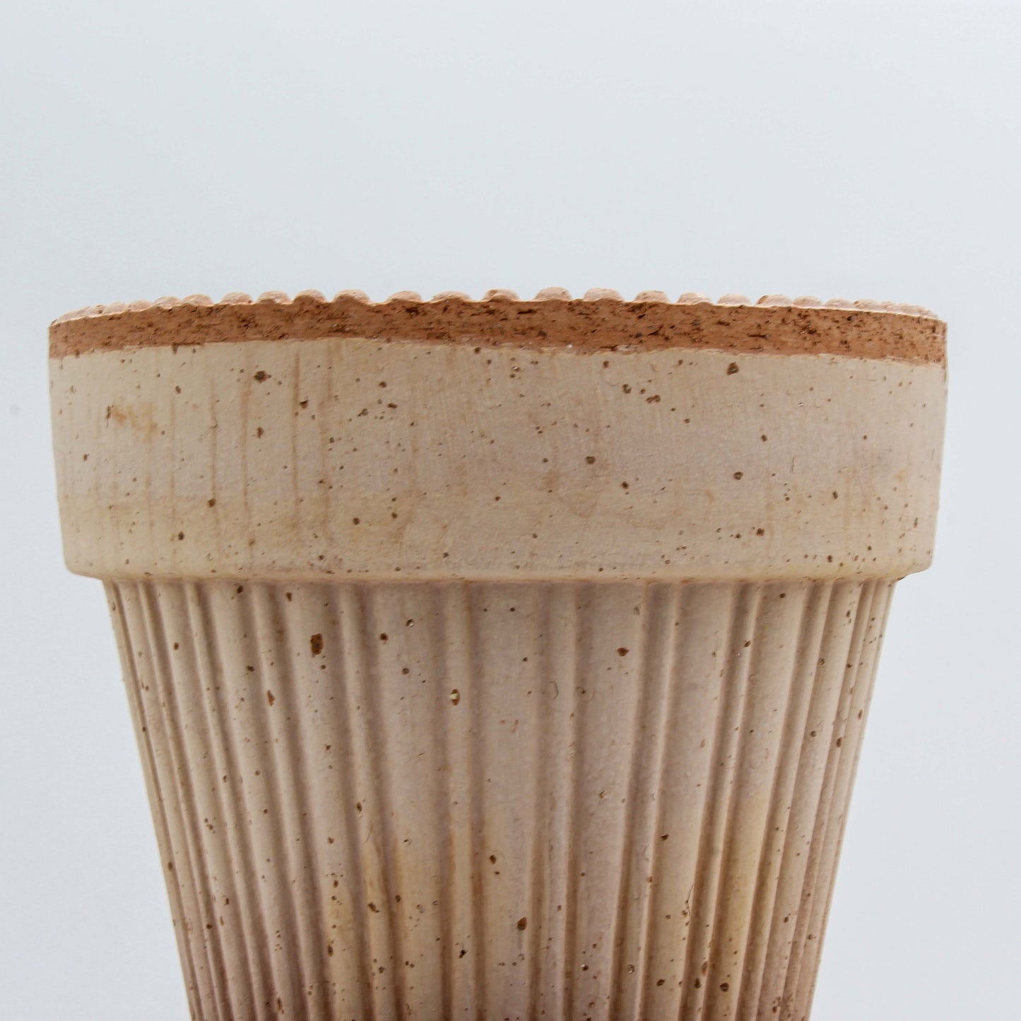 Simona Terracotta Pot and Saucer - Raw Rosa 14cm