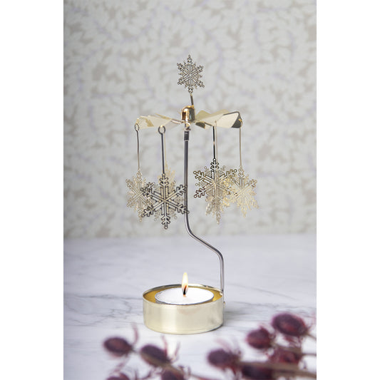 Rotary Candle Holder - Snowstar