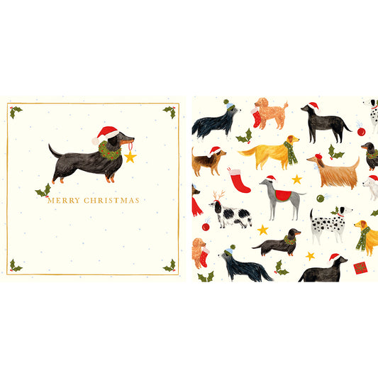 Christmas Dogs Christmas Cards - Pack of 10