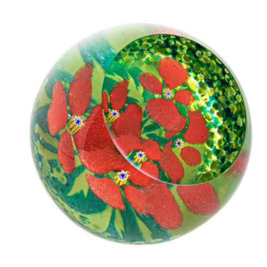RBGE / Caithness Glass Paperweight - Begonia