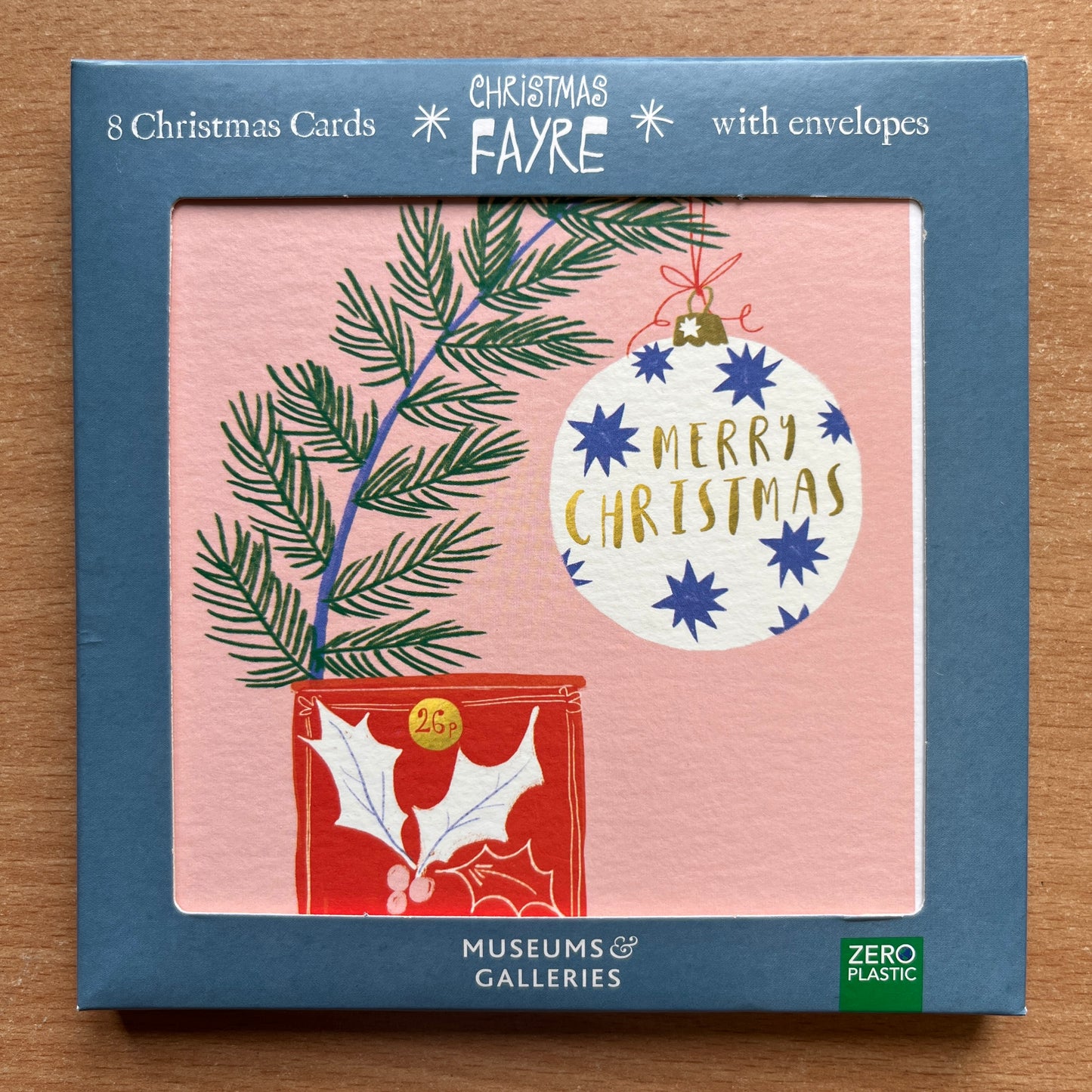 Christmas Bauble Cards - Set of 8 - Two for £11
