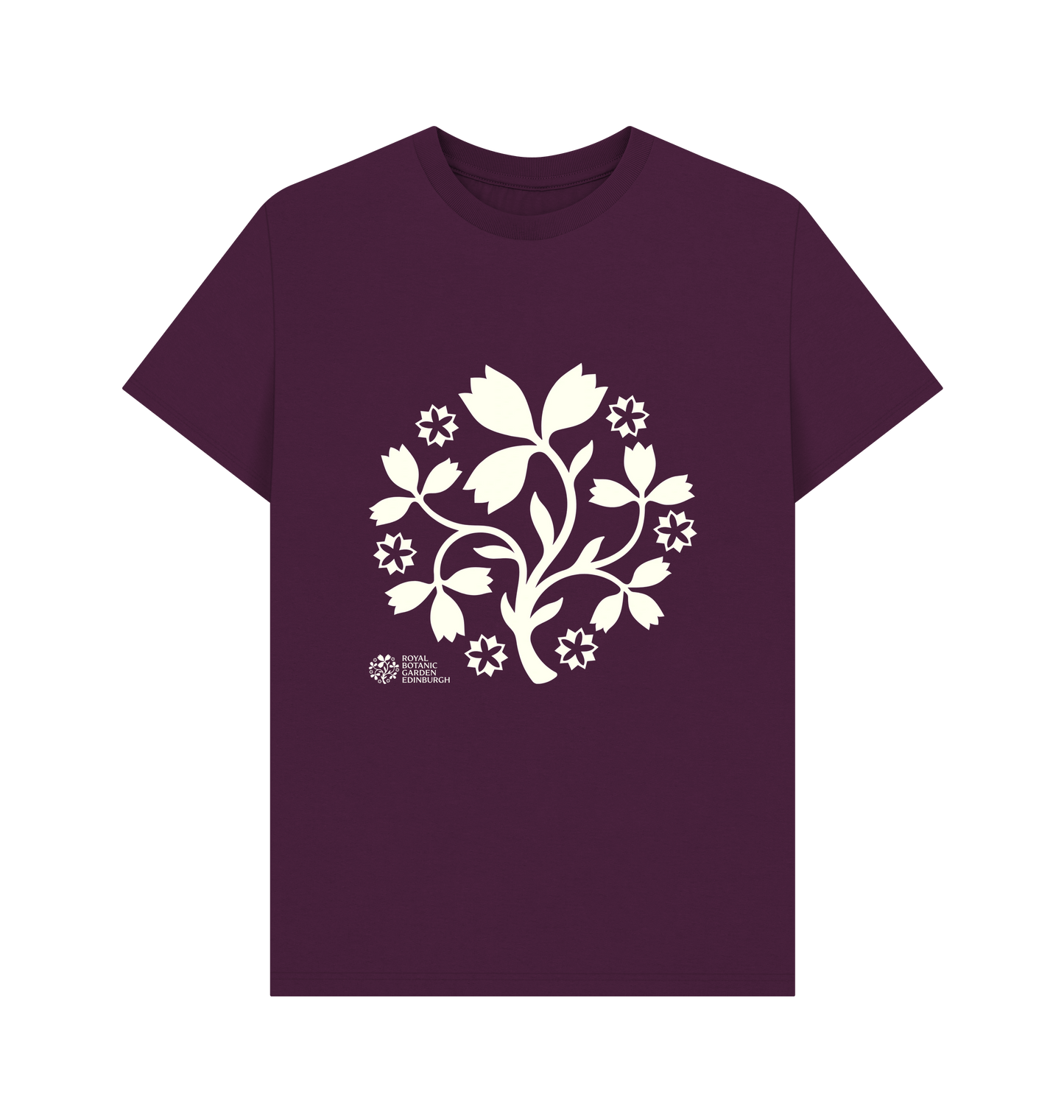 Purple Printed T-shirt Front