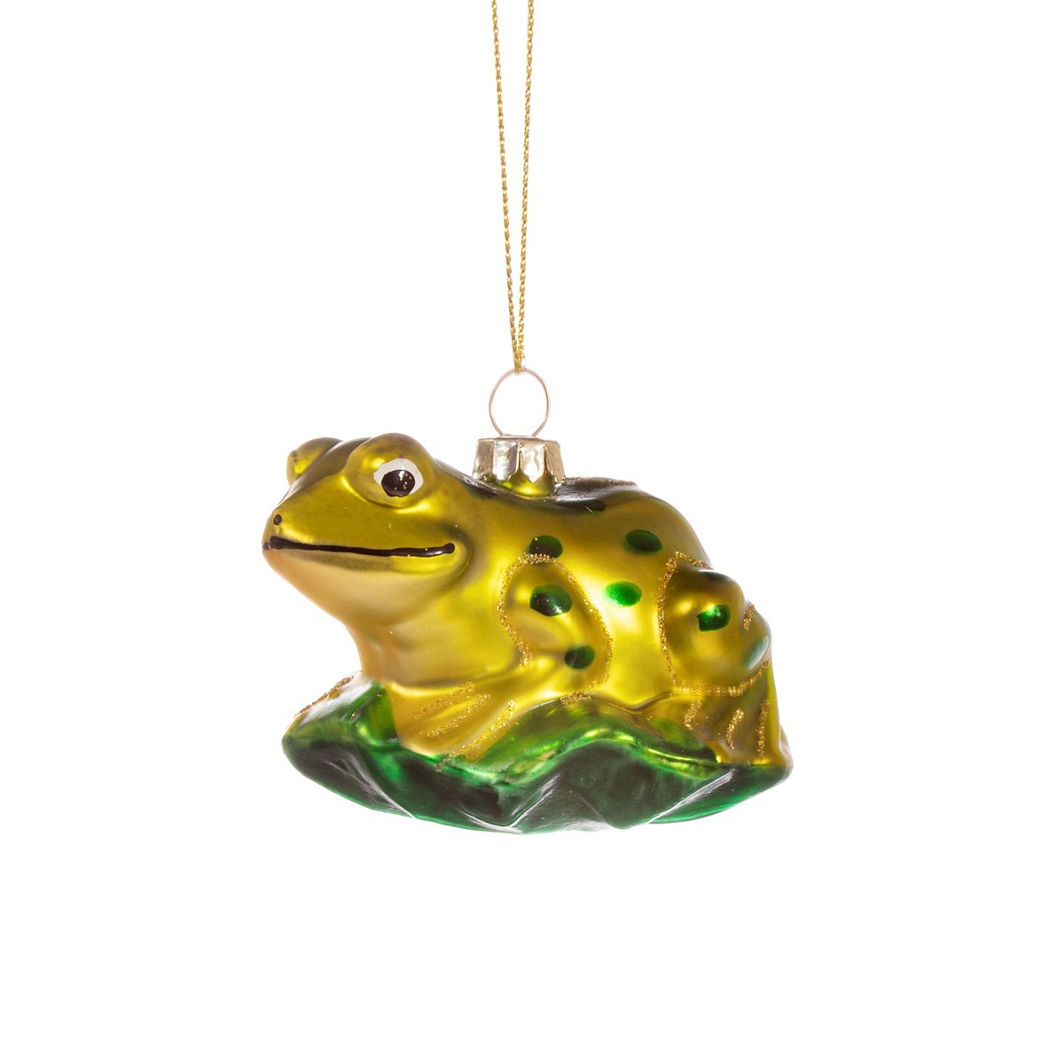 Frog On Leaf Bauble