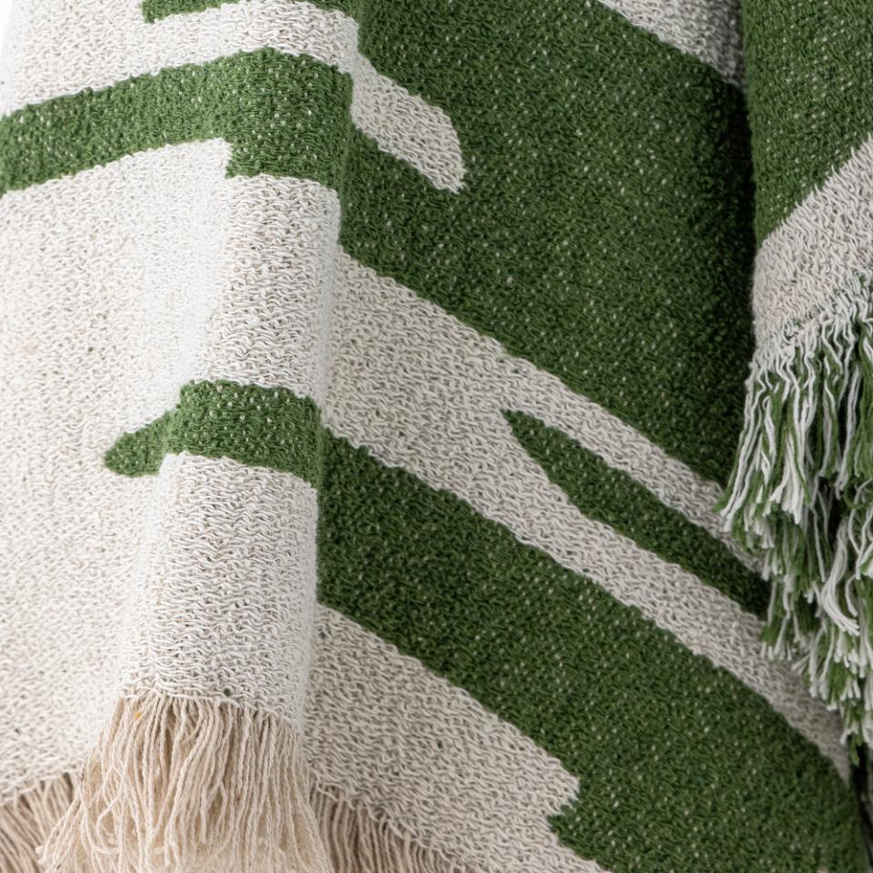 Haxby Green Recycled Cotton Throw