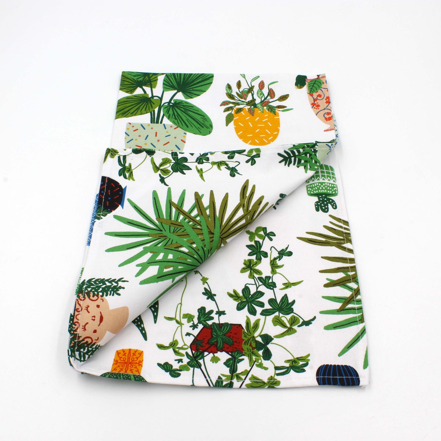 Cotton Tea Towel - Pot Plants