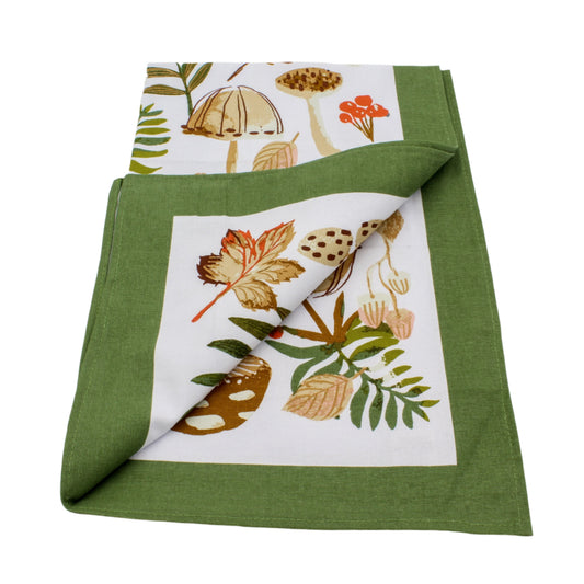Cotton Tea Towel - Mushrooms
