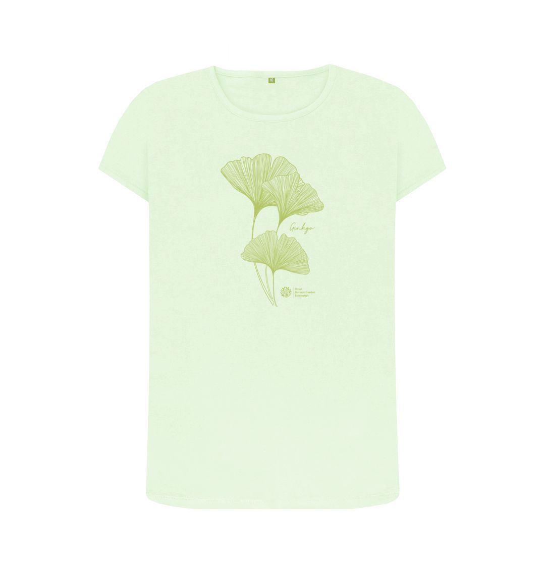 Pastel Green Gingko Leaf Top