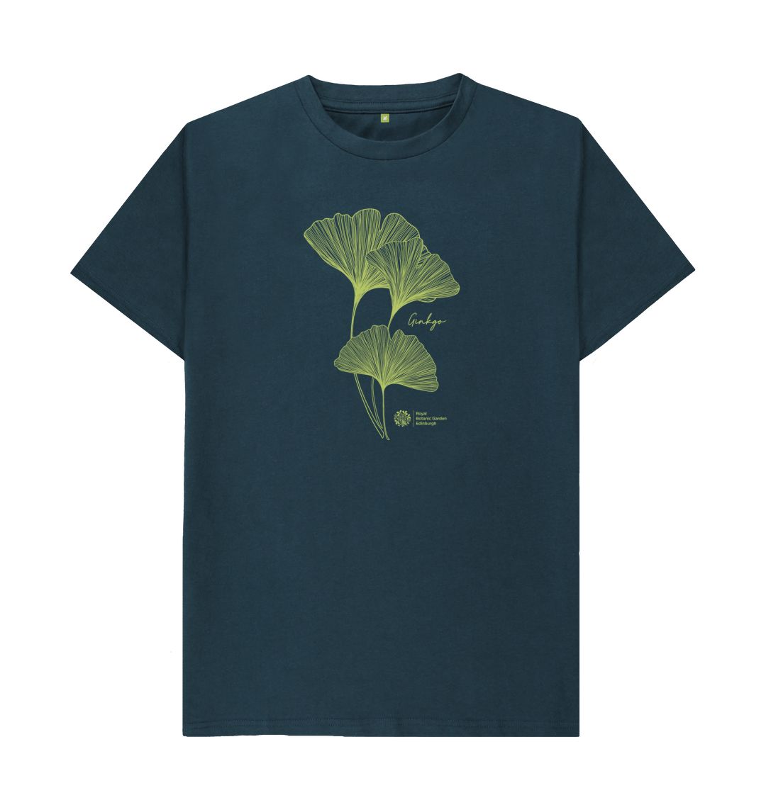 Denim Blue Ginkgo Unisex T-shirt