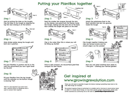 PlantBox Living Wall: Instructions