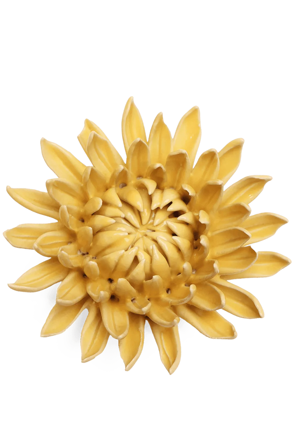 Ceramic Flower - Canary Yellow Sarah Mum