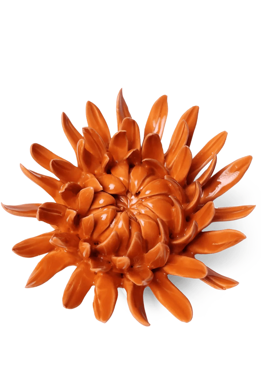 Ceramic Flower - Orange Sarah Mum