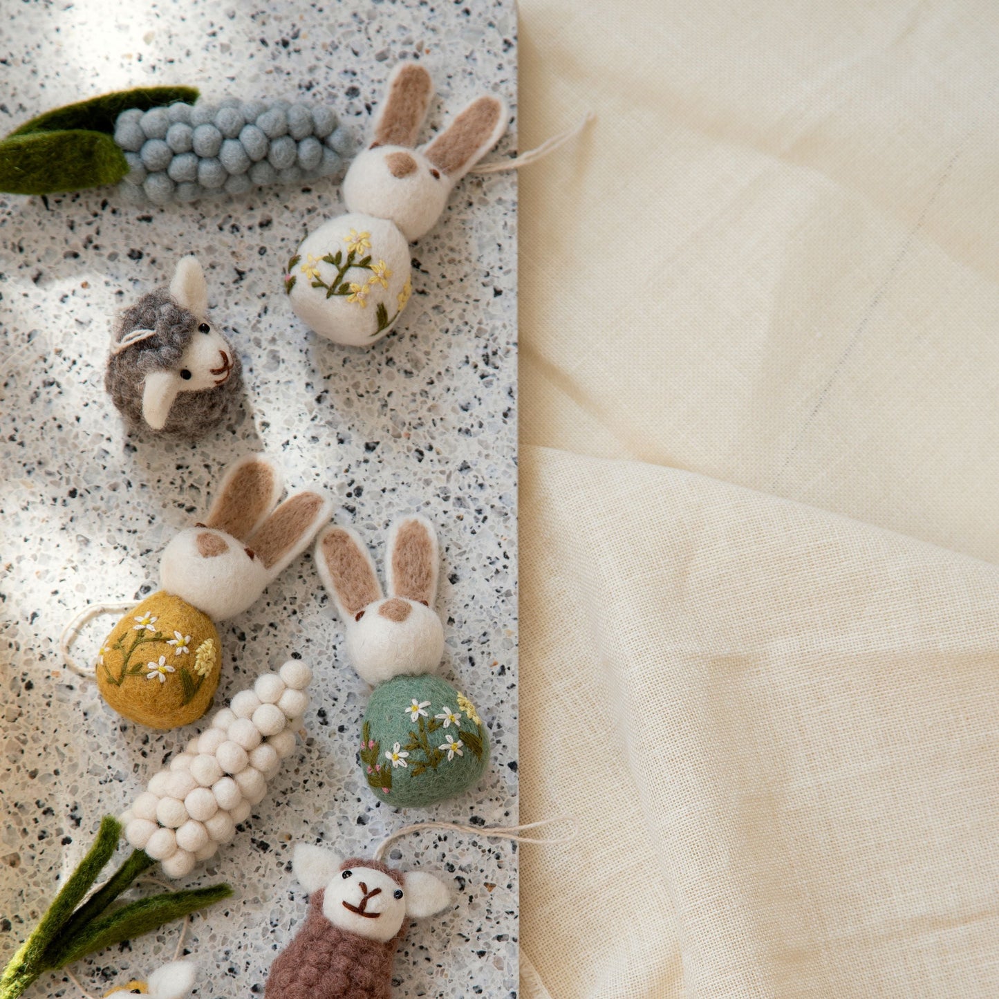 White Sitting Sheep Decoration