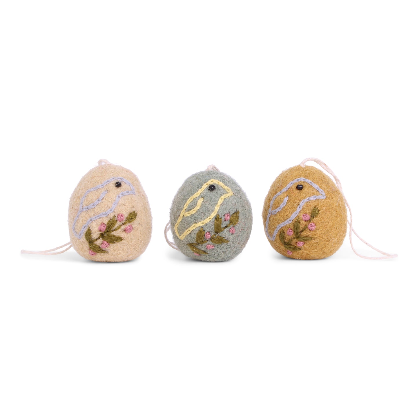 Eggs with Birds Hanging Decoration