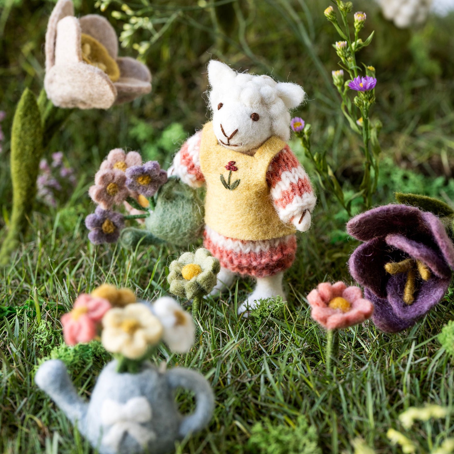 Girl Sheep with Watering Can