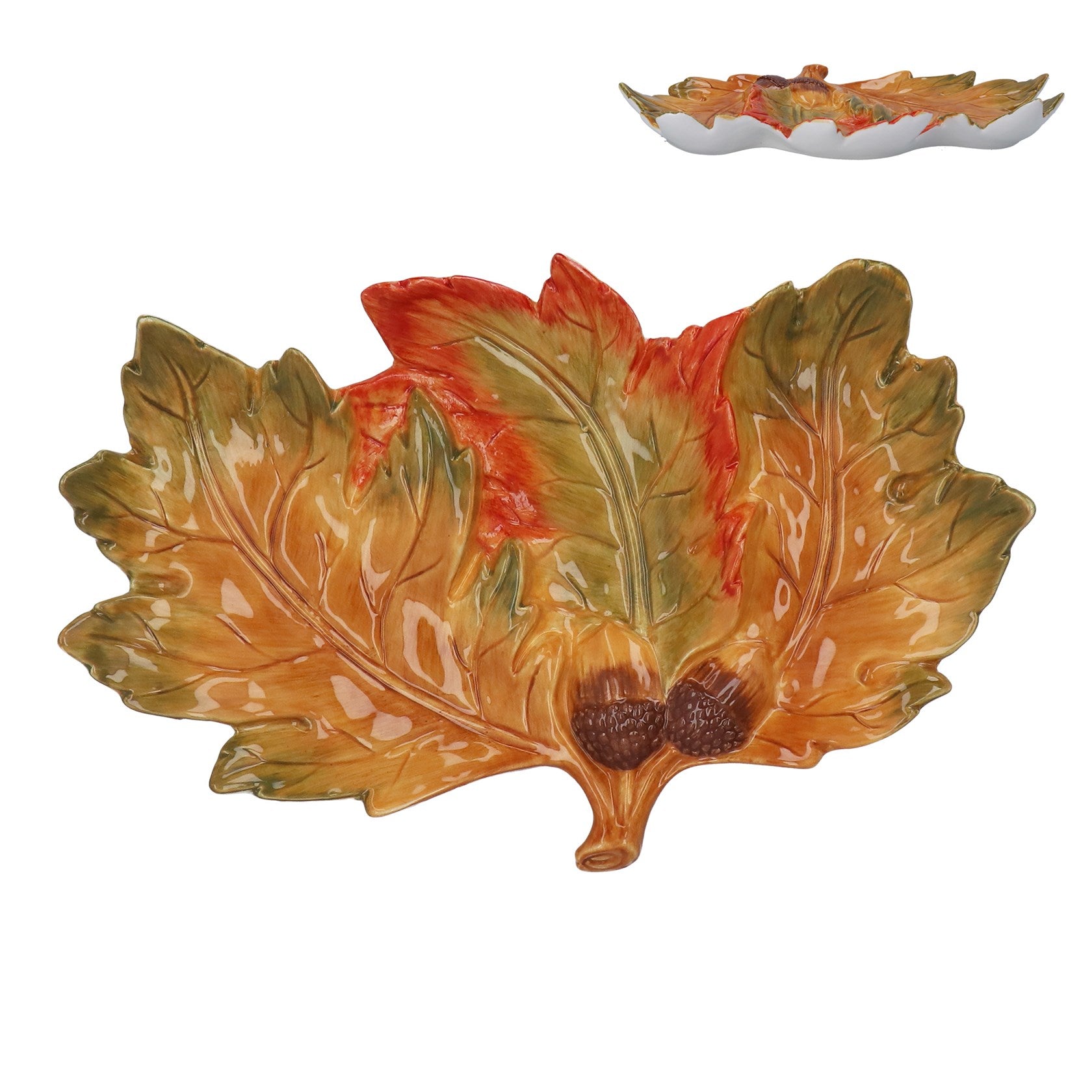 Autumn Triple Leaf - Plate