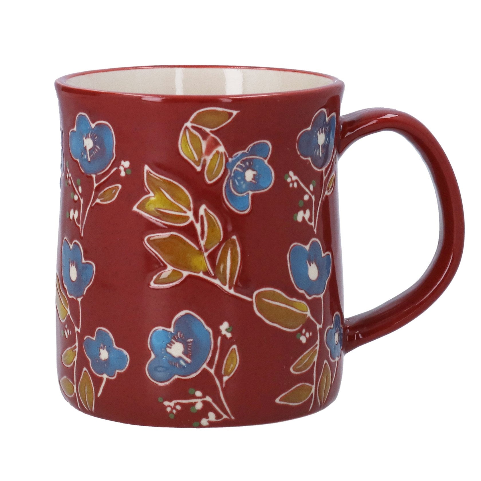 Burgundy Floral - Mug