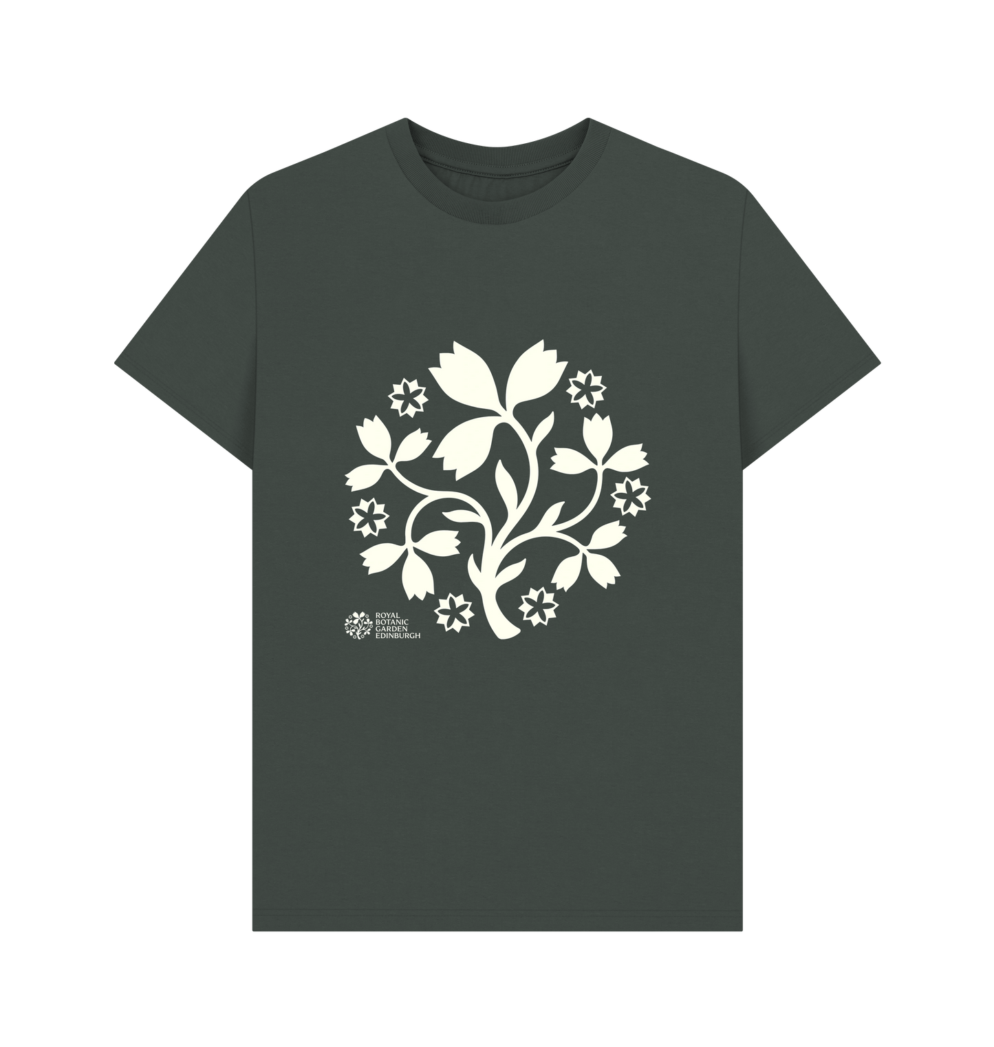 Dark Grey Printed T-shirt Front