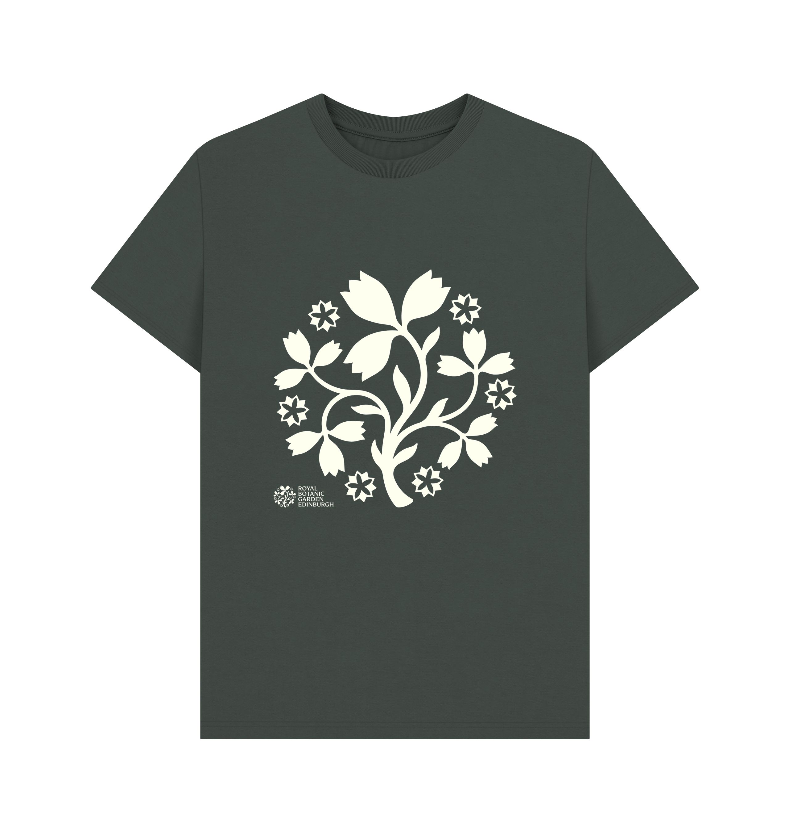 Dark Grey Printed T-shirt Front