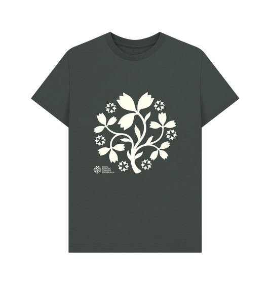 Dark Grey Printed T-shirt Front