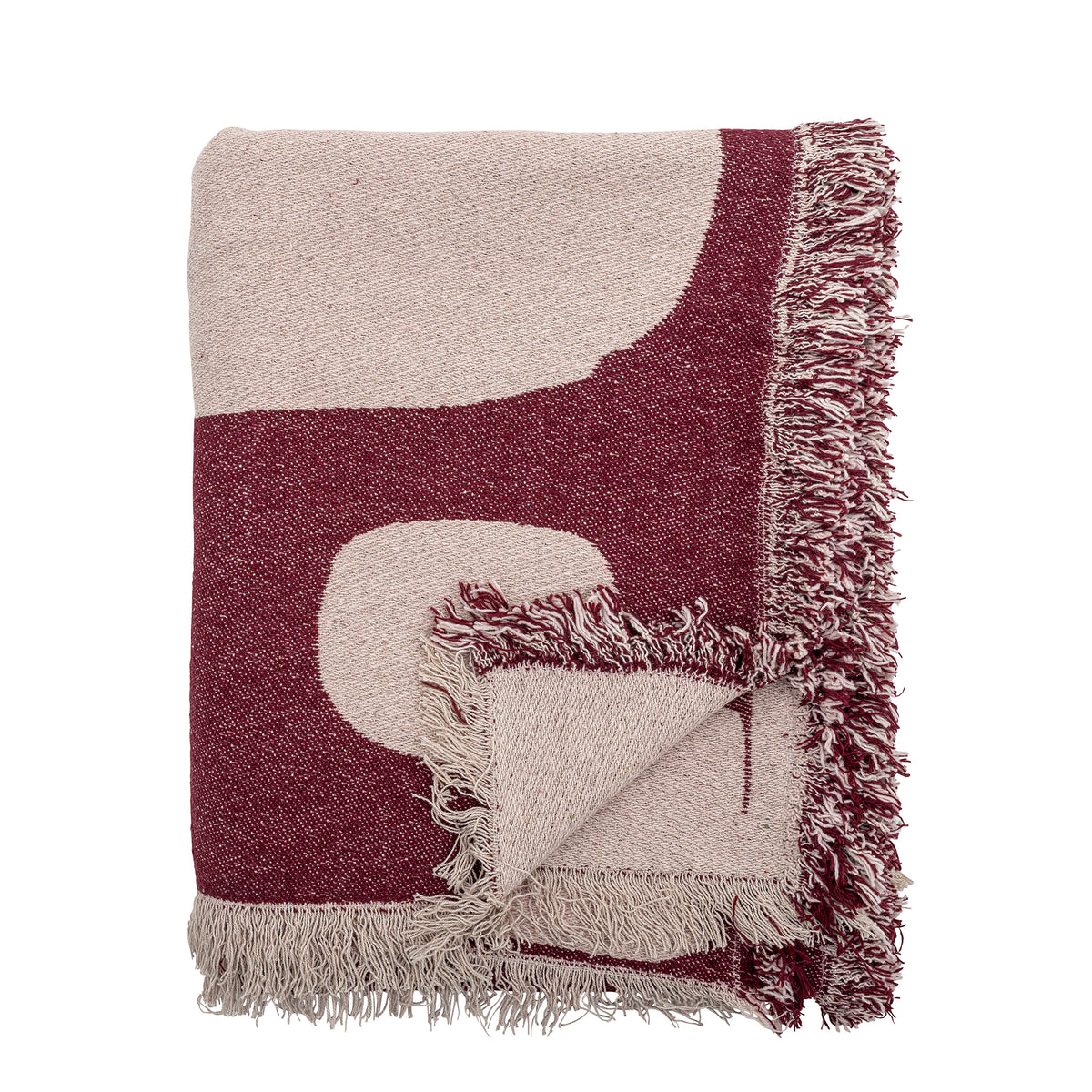 Olica Red Recycled Cotton Throw