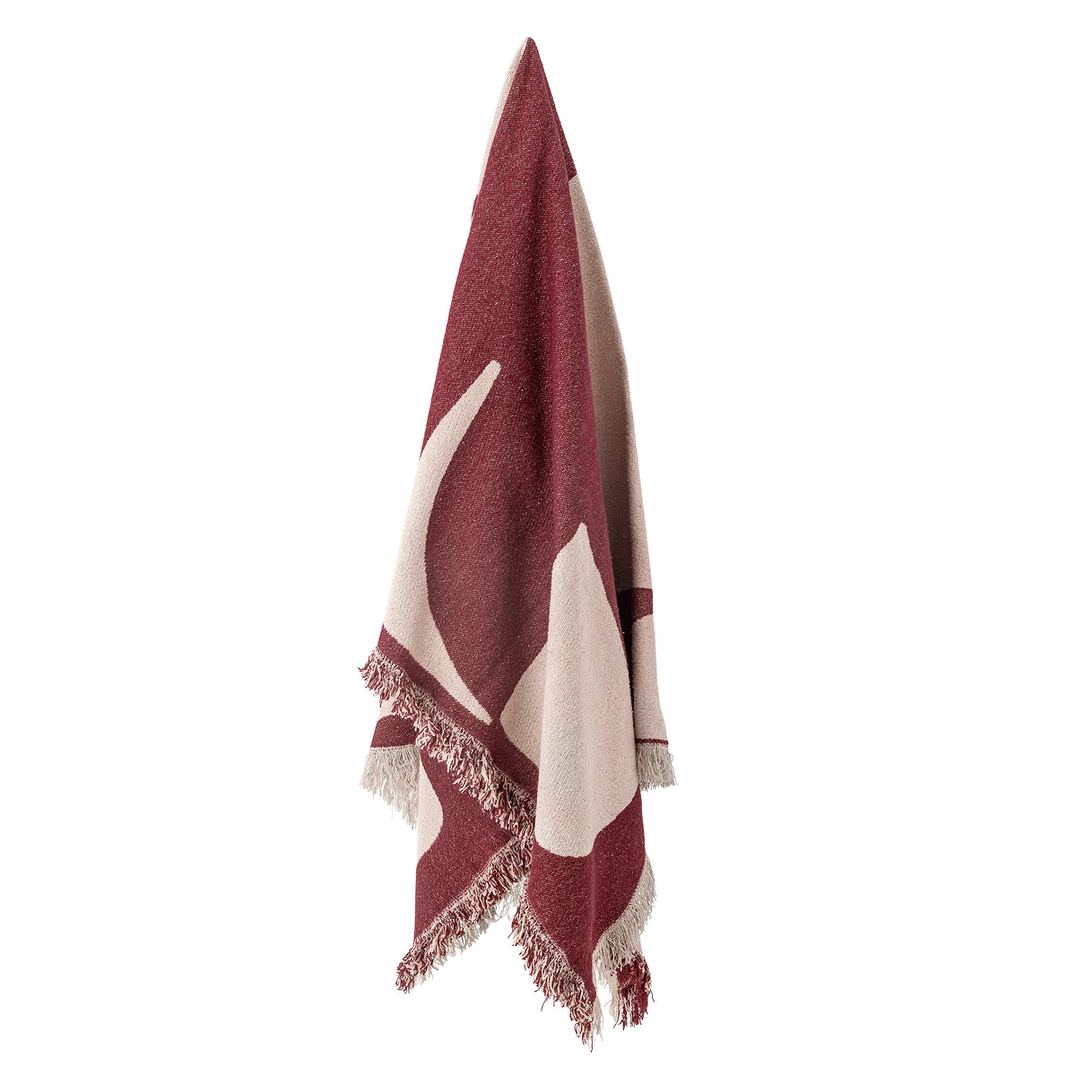 Olica Red Recycled Cotton Throw