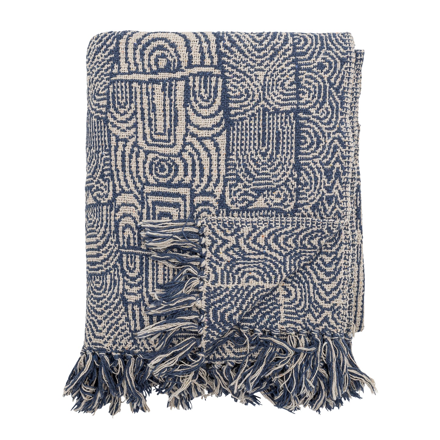 Bresso Blue Recycled Cotton Throw