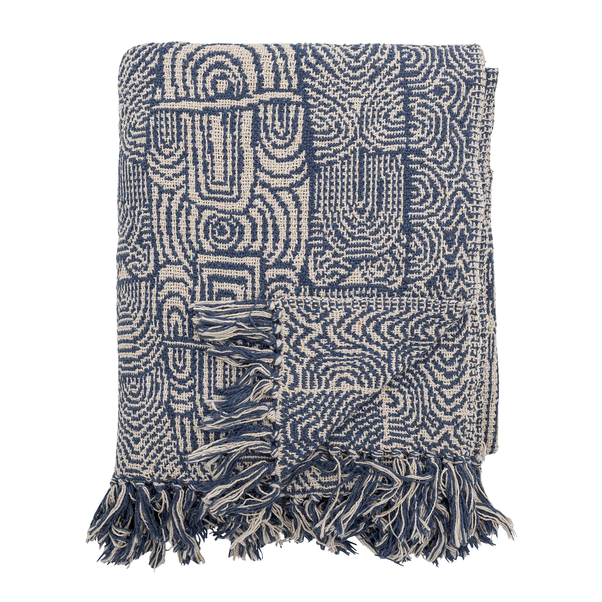 Bresso Blue Recycled Cotton Throw