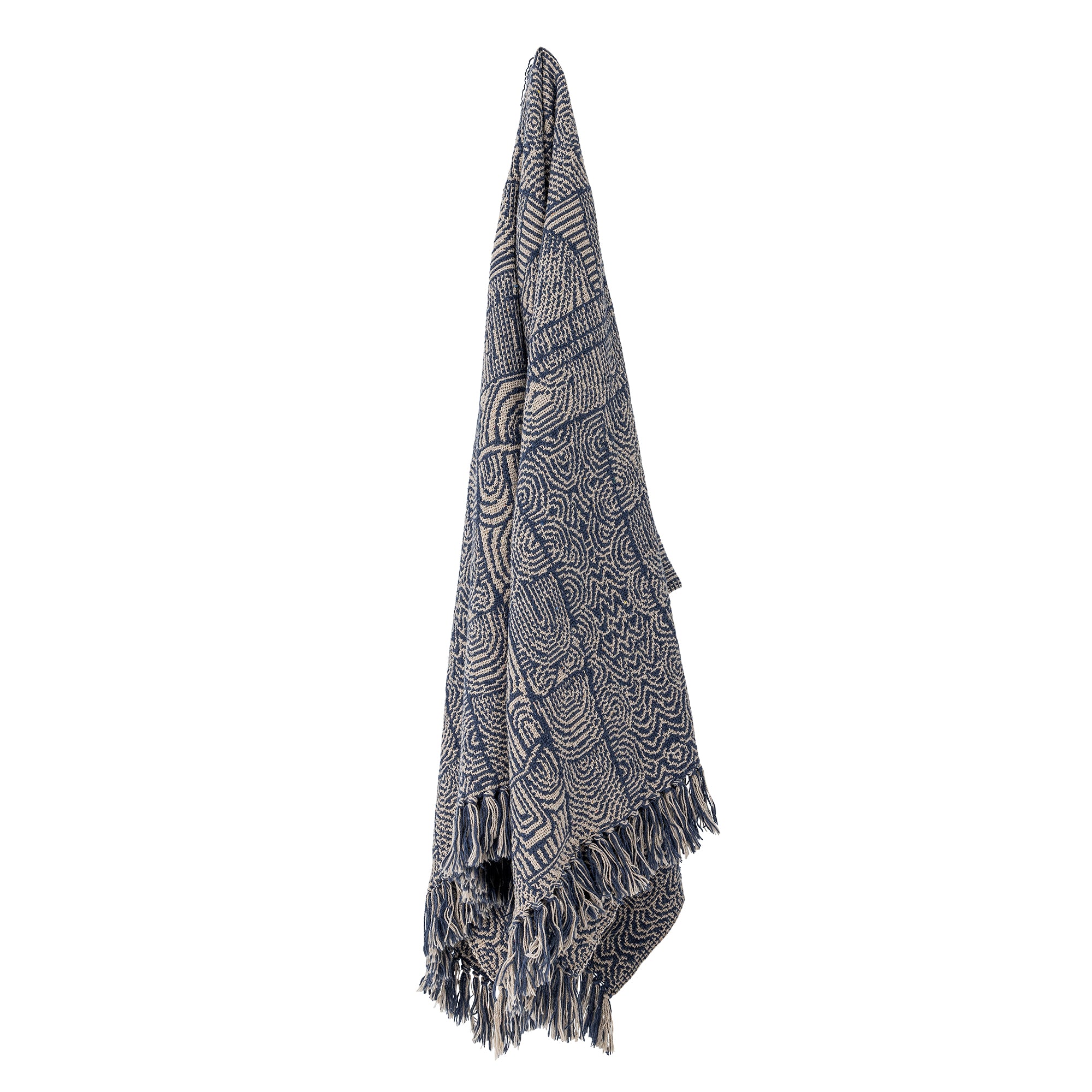 Bresso Blue Recycled Cotton Throw