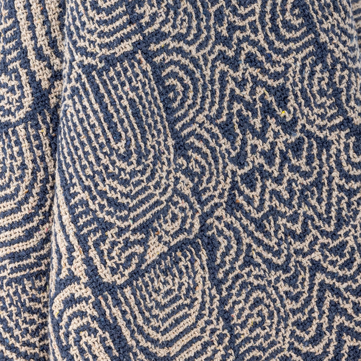 Bresso Blue Recycled Cotton Throw