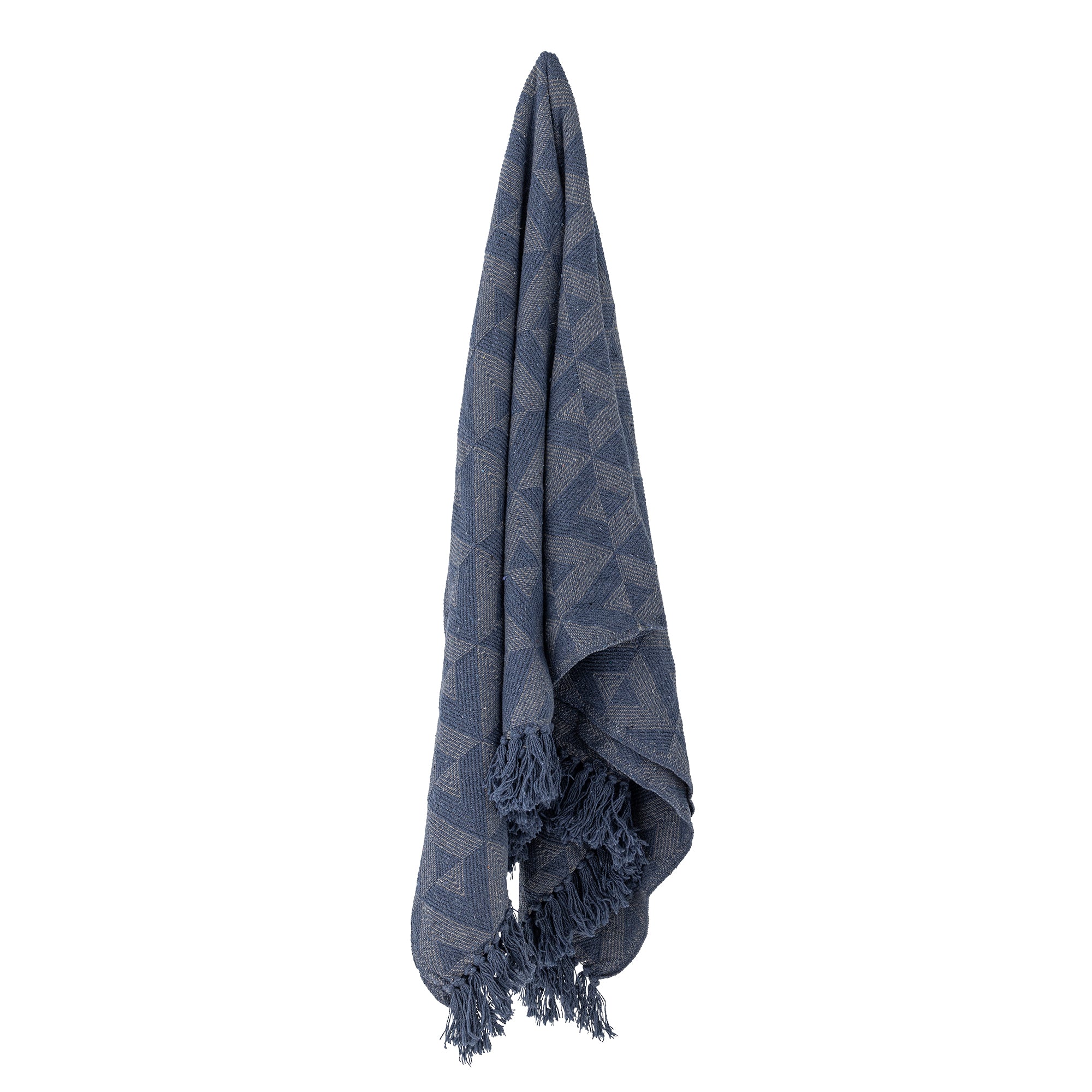 Udine Blue Recycled Cotton Throw