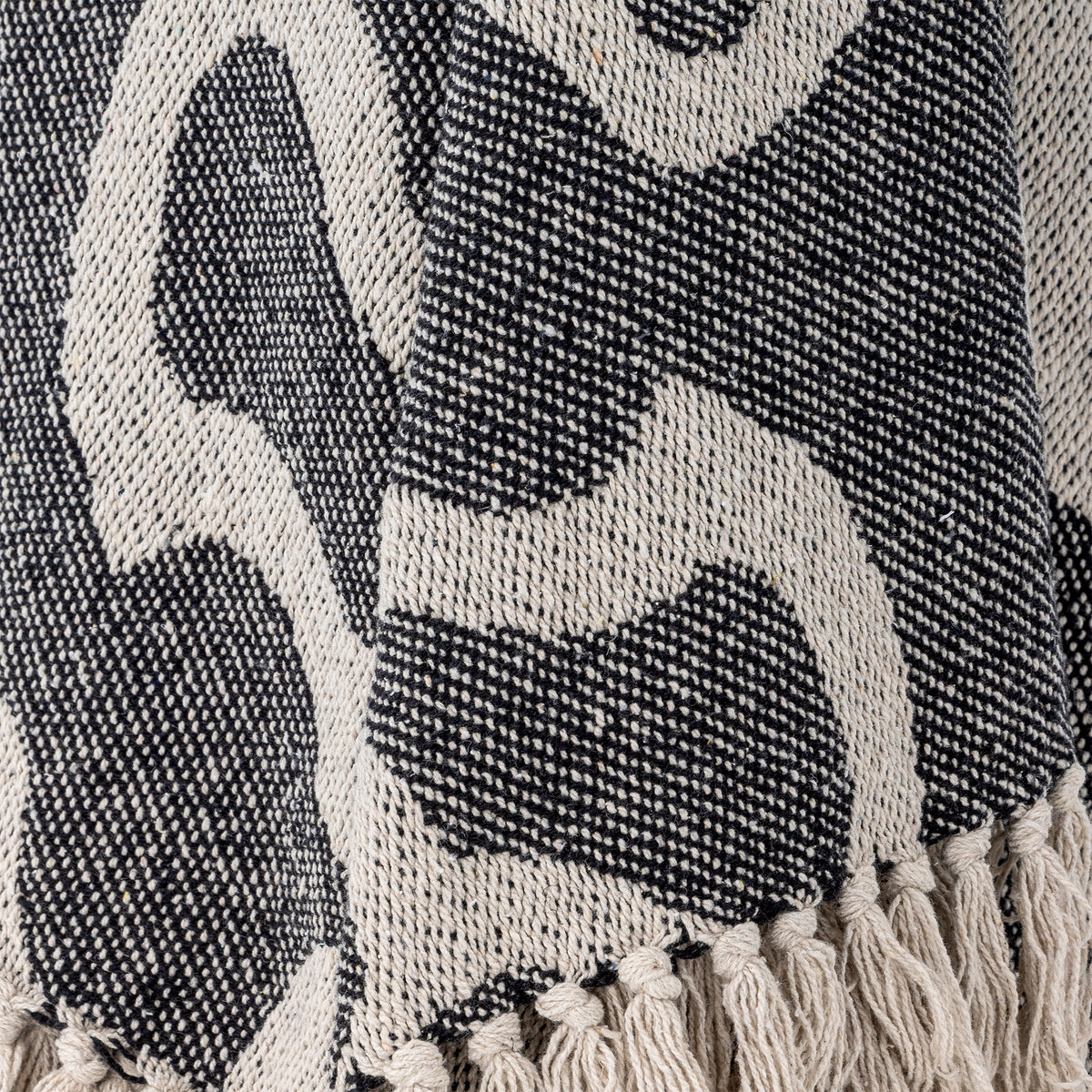Salobre Black Recycleld Cotton  Throw