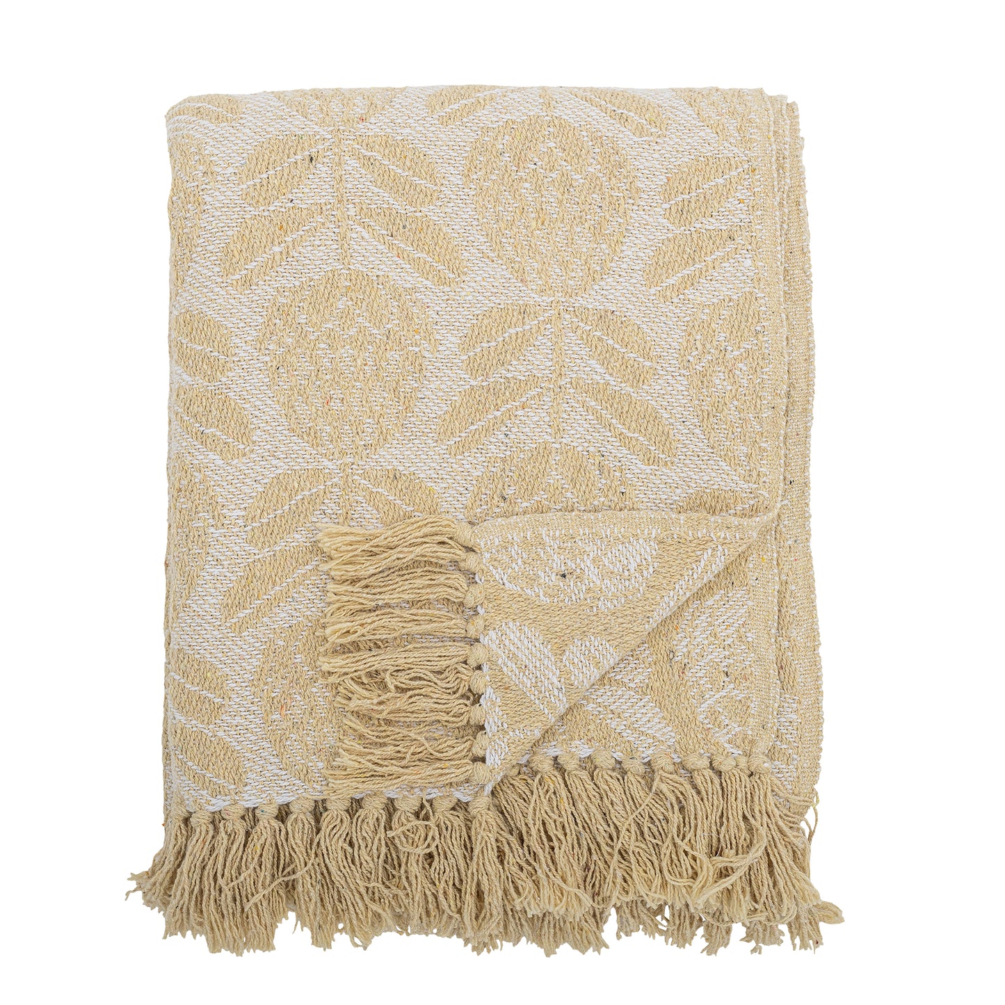 Pratello Yellow Recycled Cotton Throw