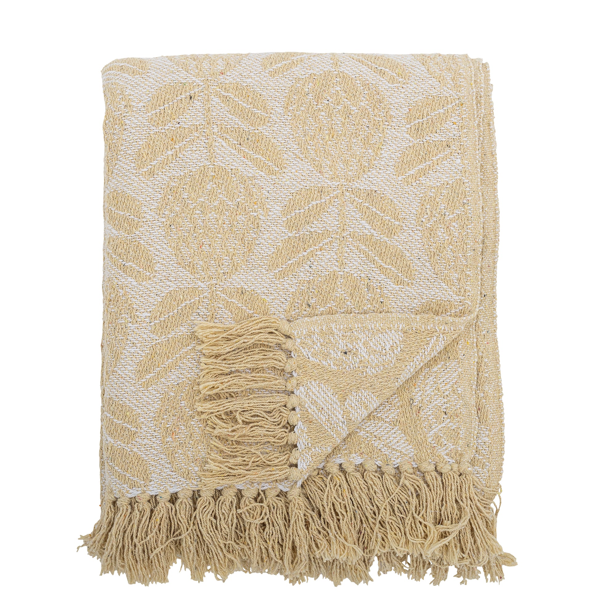 Pratello Yellow Recycled Cotton Throw