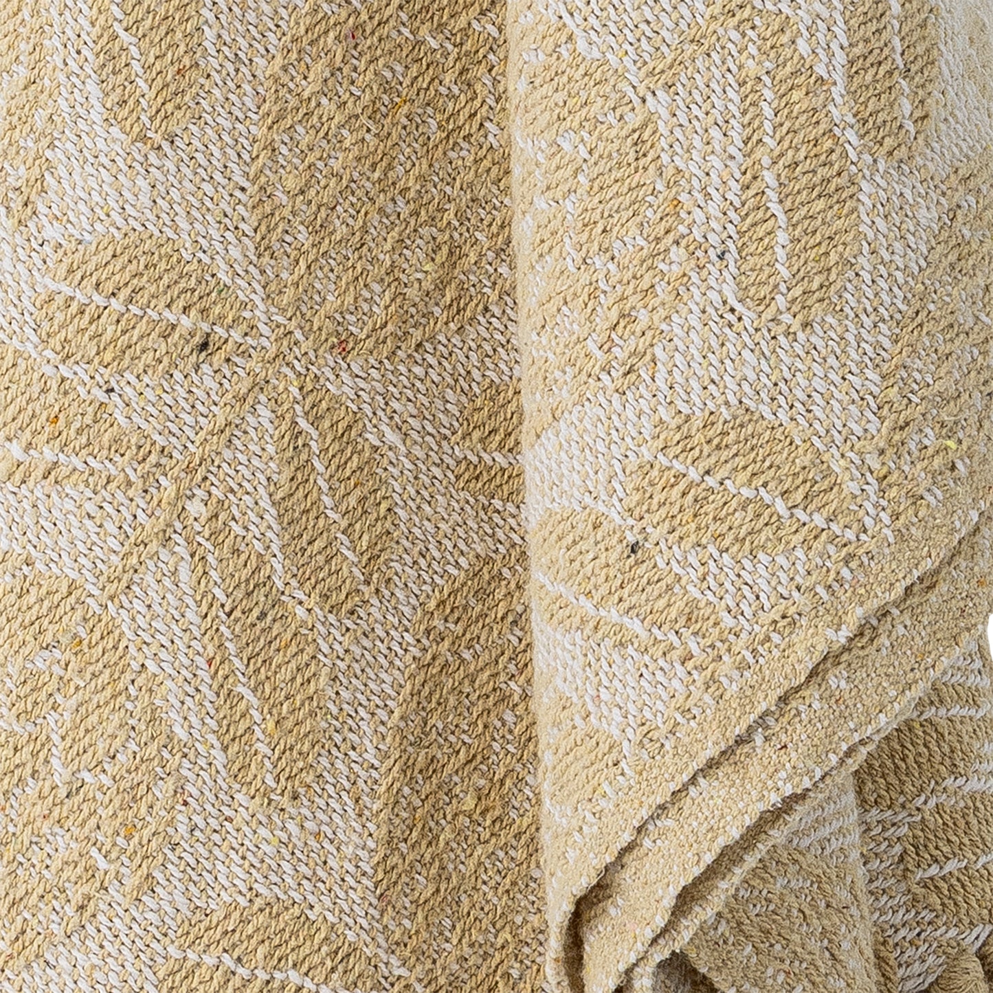 Pratello Yellow Recycled Cotton Throw